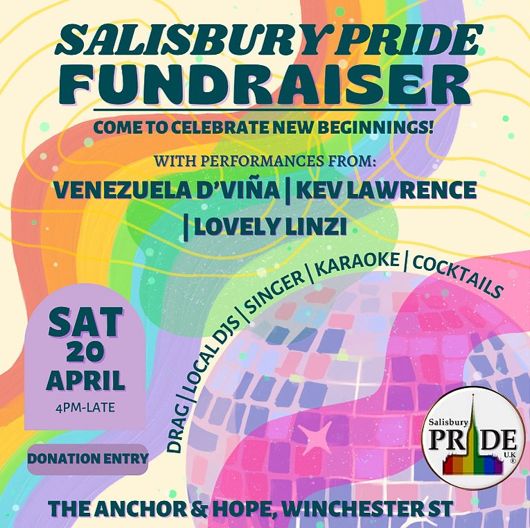 Salisbury Pride Fundraiser: Venezuela D&#039;Viña + Kev Lawrence + Lovely Linzi