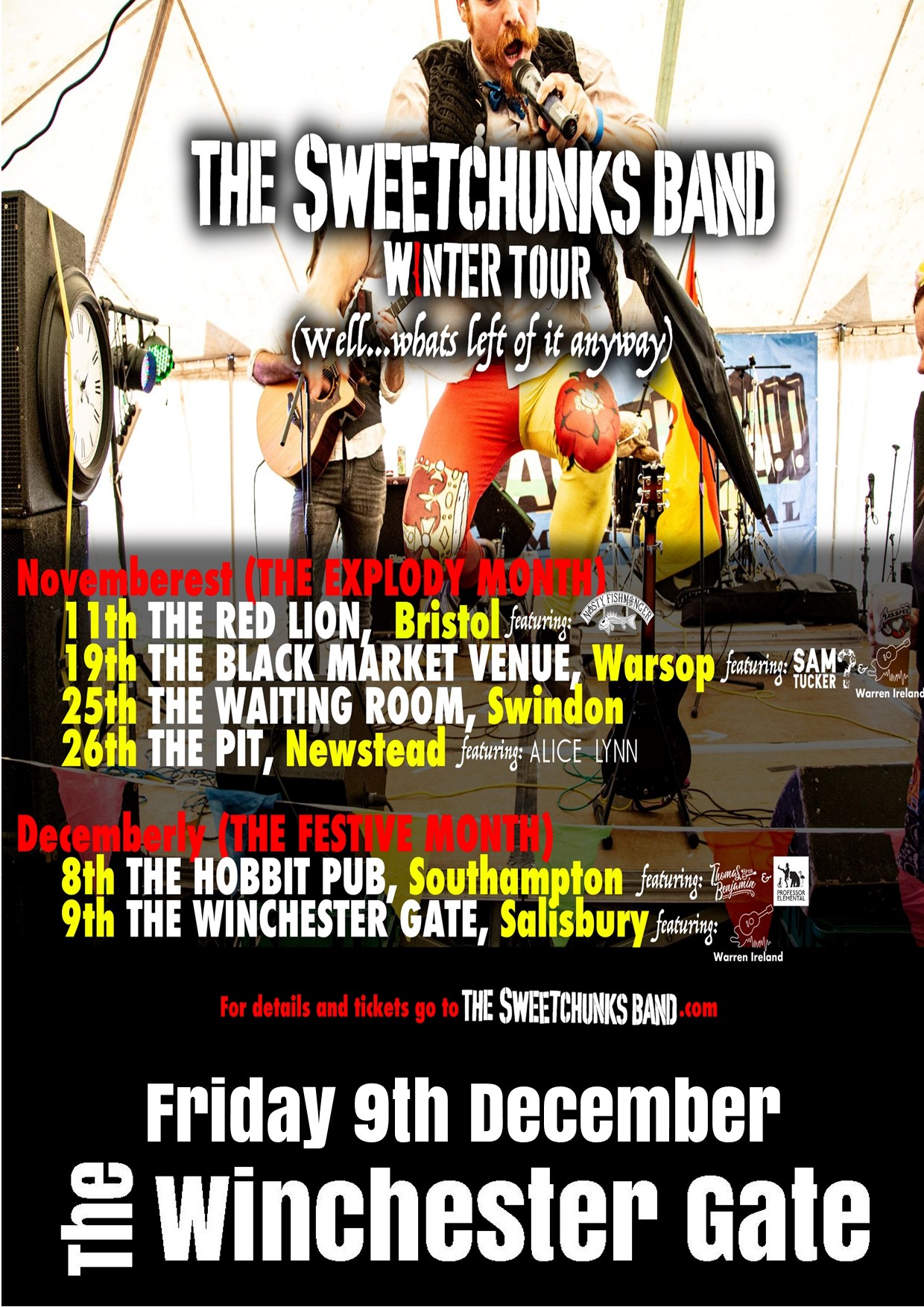 THE SWEETCHUNKS BAND + WARREN IRELAND