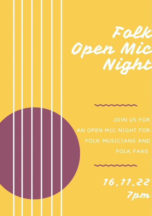 Folk Open Mic Night