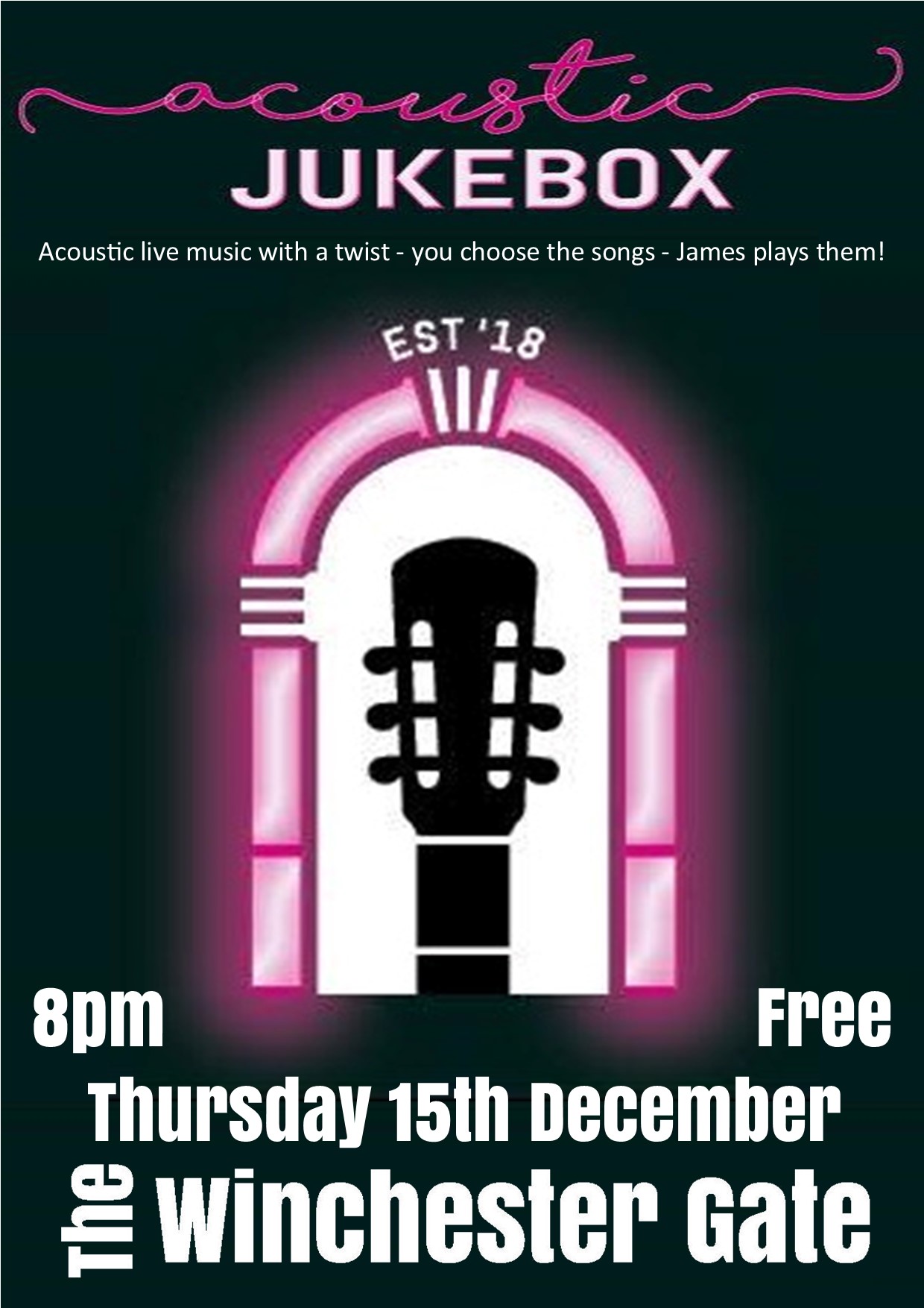 Acoustic Jukebox - you pick'em, he plays'em