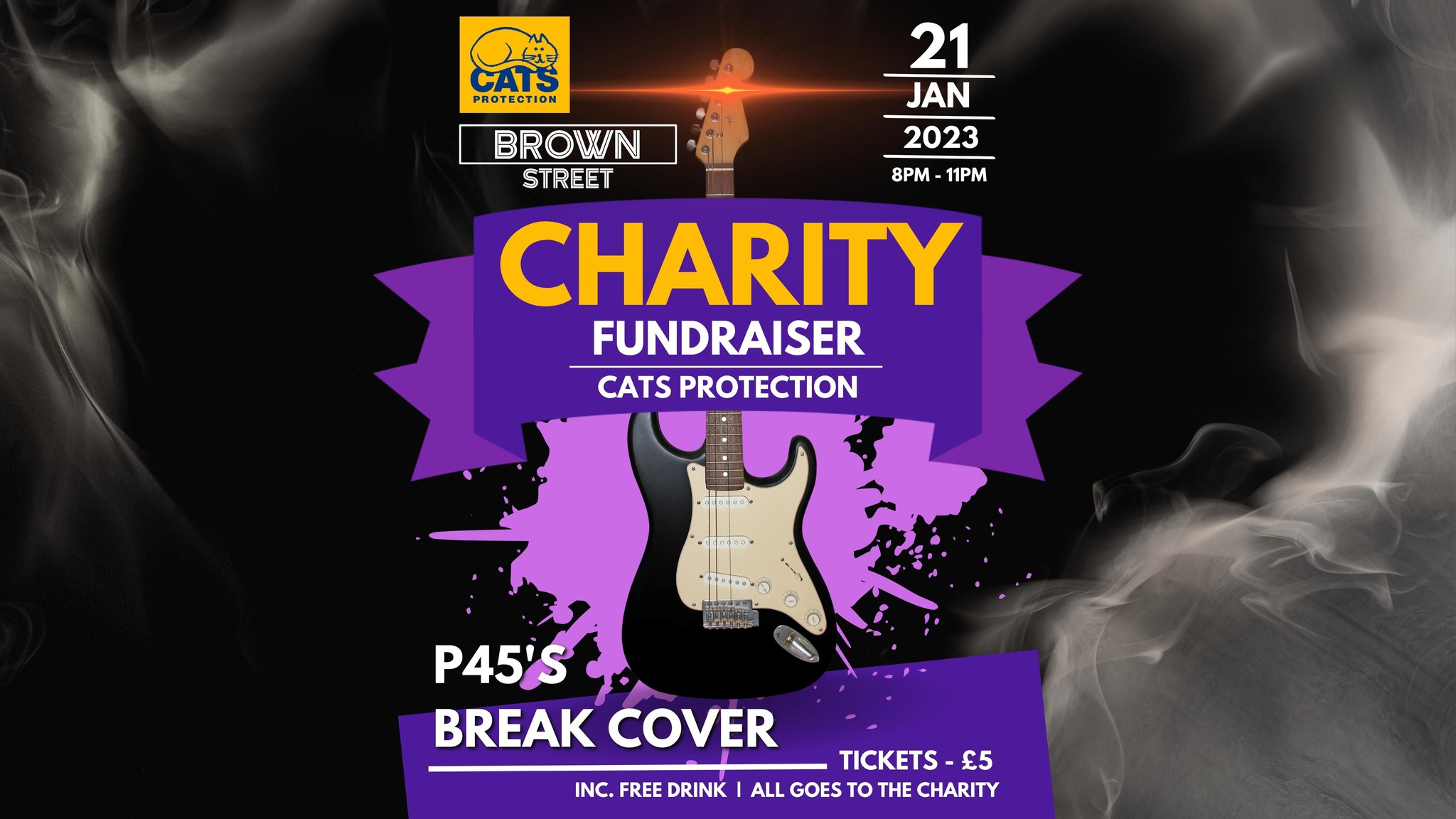 Cats Protection Charity Fundraiser: P45s + Break Cover