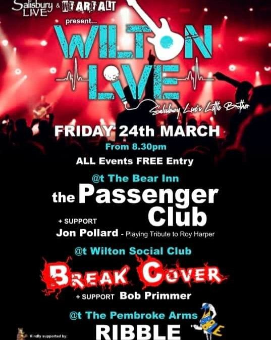 Wilton Live: the PASSENGER CLUB + Jon Pollard