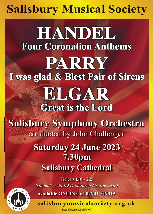 Salisbury Musical Society: Handel’s Coronation Anthems