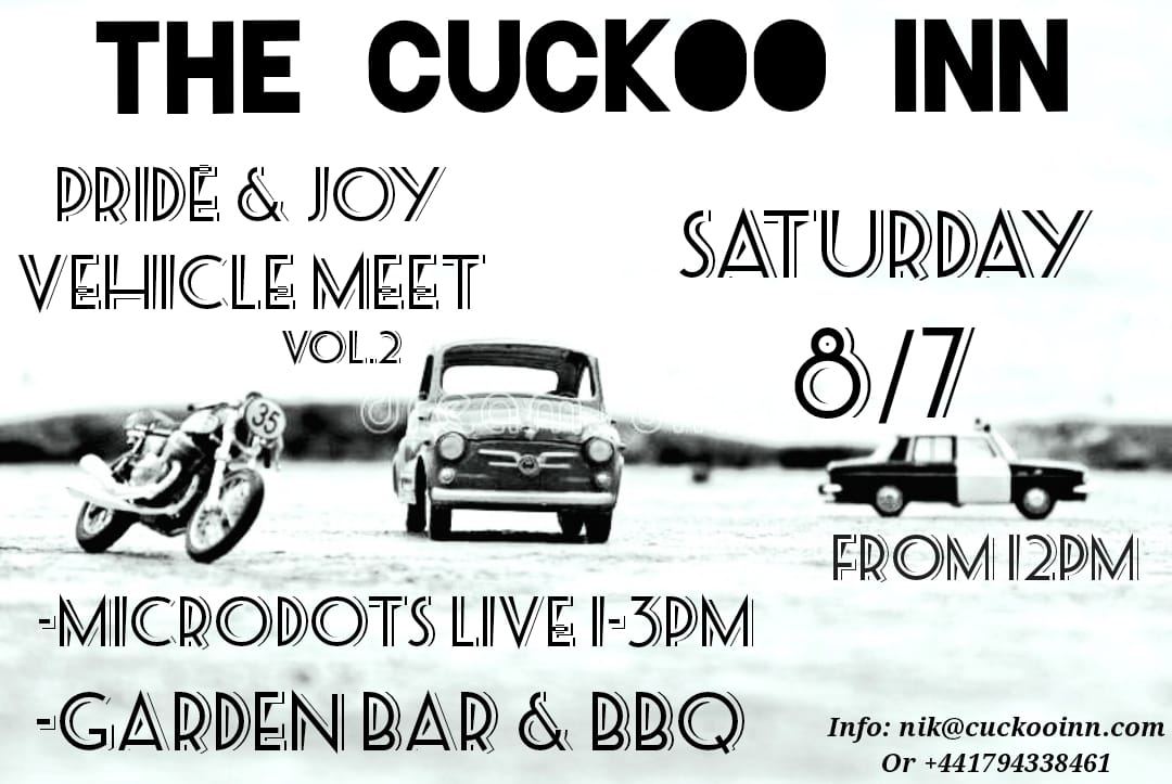 Pride and Joy car and bike show with live reggae band THE MICRODOTS