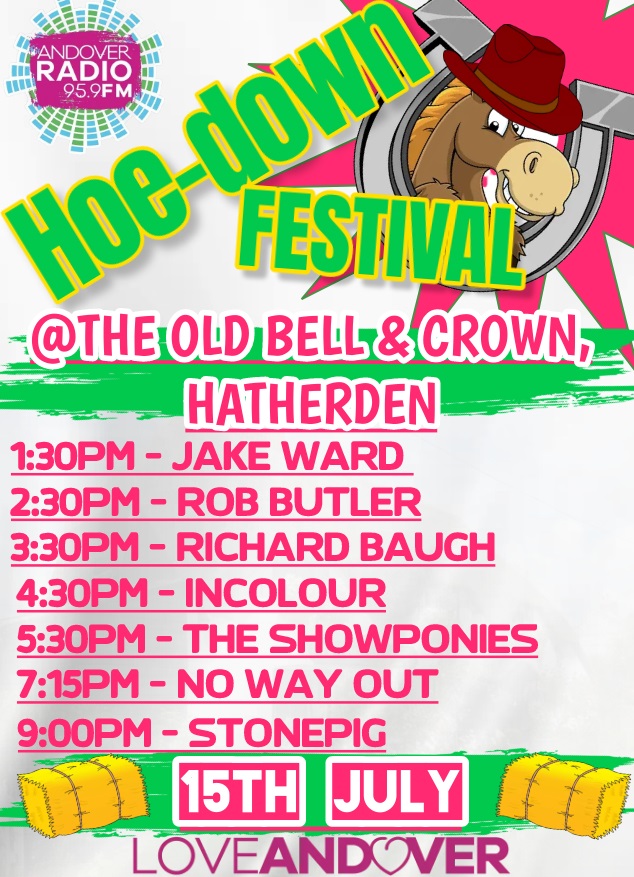 Hoe-Down Festival: Jake Ward + Rob Butler + Richard Baugh + Incolour + The Showponies + No Way Out + Stonepig