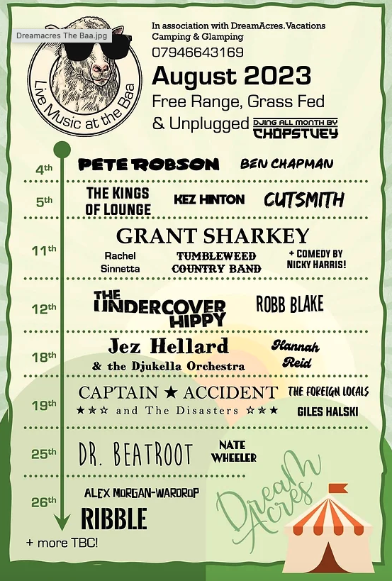 Live Music at the Baa: Pete Robson + Ben Chapman