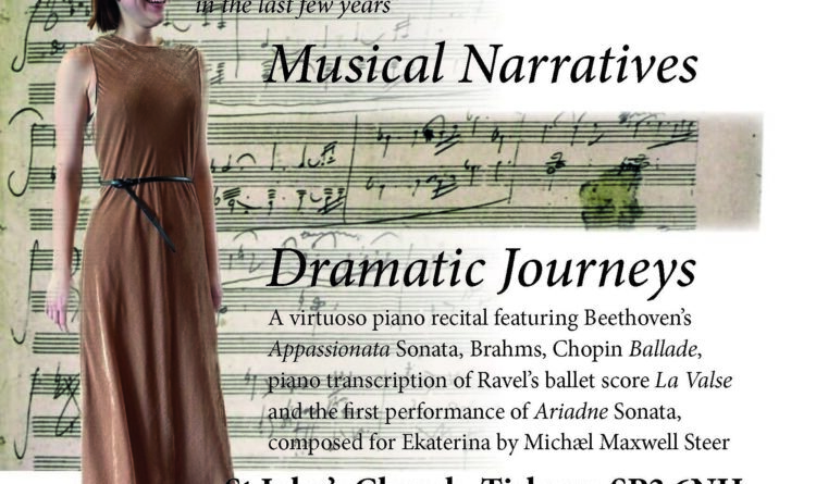 Musical Narratives – Dramatic Journey. Piano recital by Ekaterina Grabova