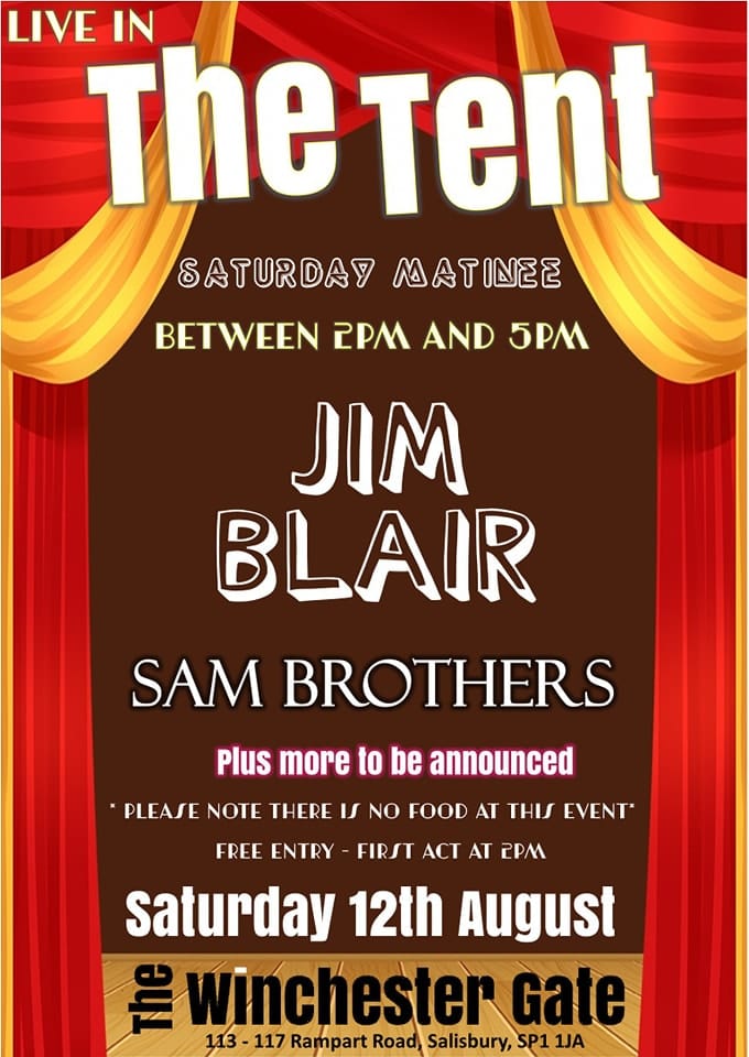 Live in the Tent: Jim Blair + Sam Brothers + Mark Pollard
