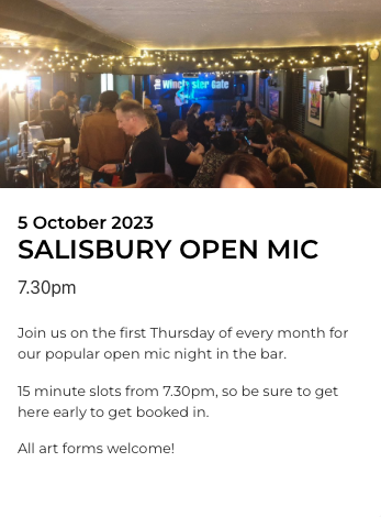 SALISBURY OPEN MIC