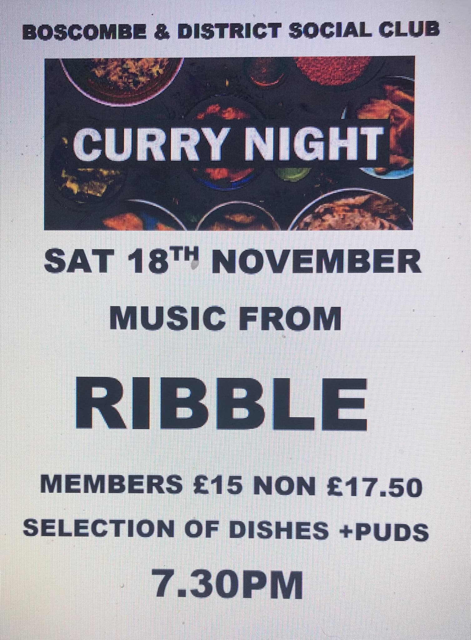 Curry night with Ribble