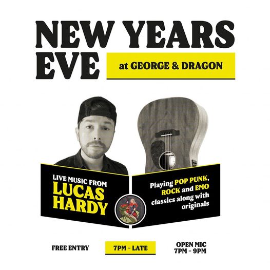 New Years Eve: LUCAS HARDY + OPEN MIC