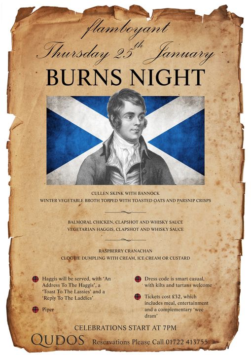 Burns Night celebration with Scottish music