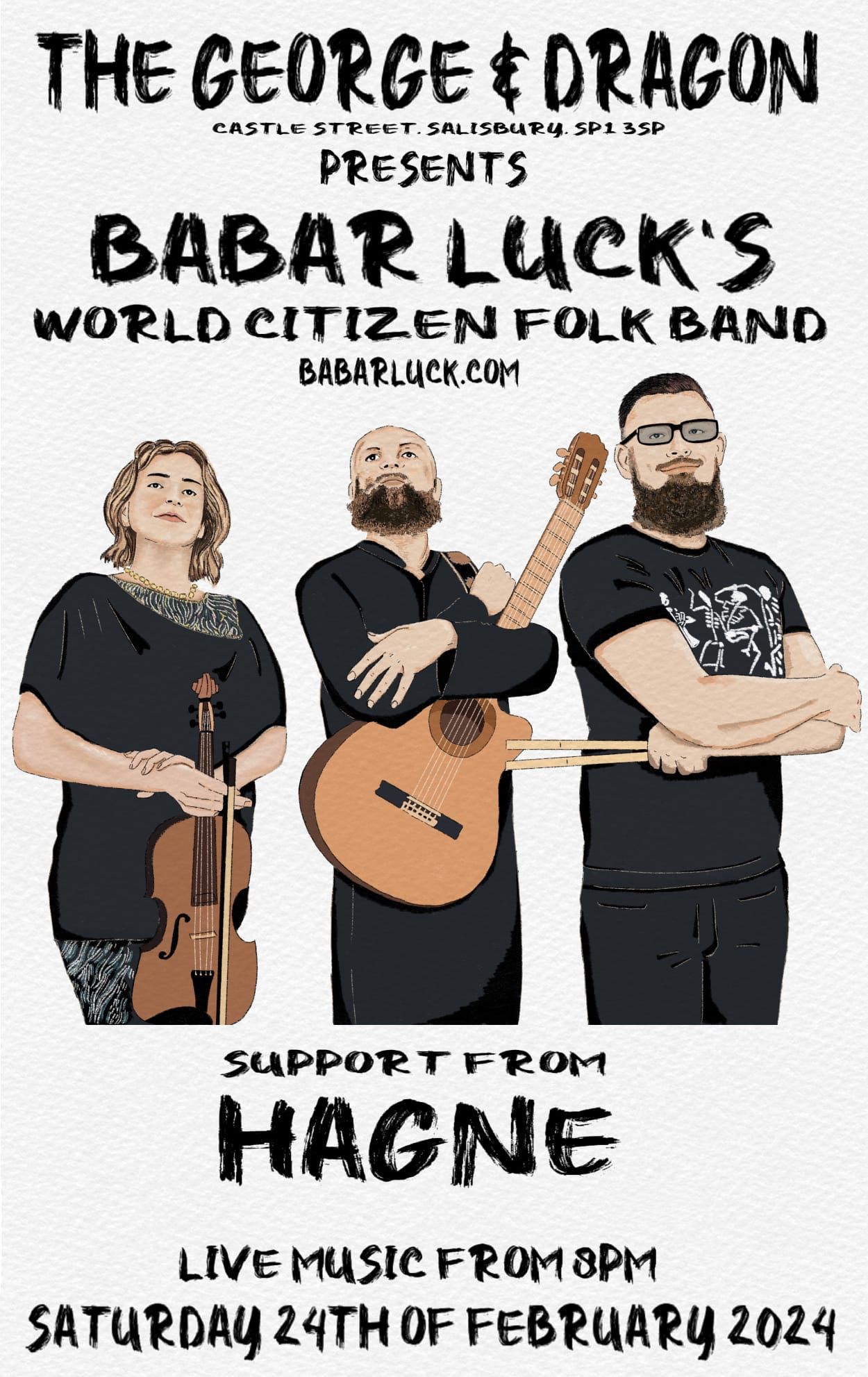 Babar Luck's World Citizen Folk Band + HAGNE