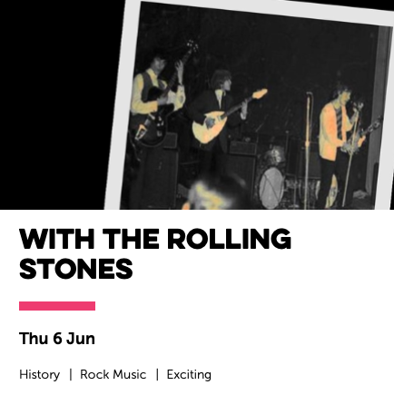 With the Rolling Stones