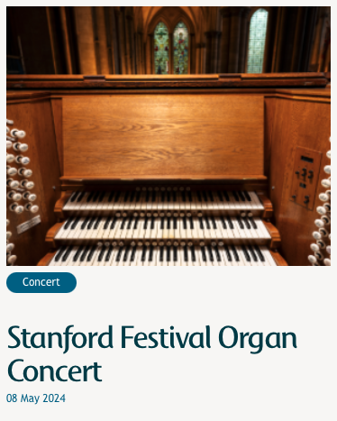Stanford Festival Organ Concert