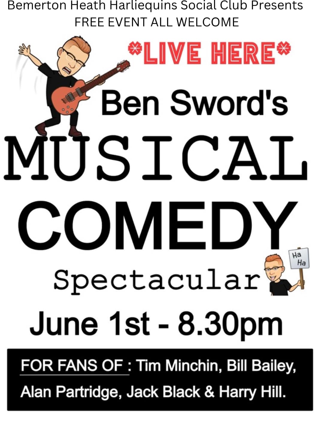 Ben Swords Comedy Music Extravaganza