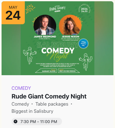 Rude Giant Comedy Night