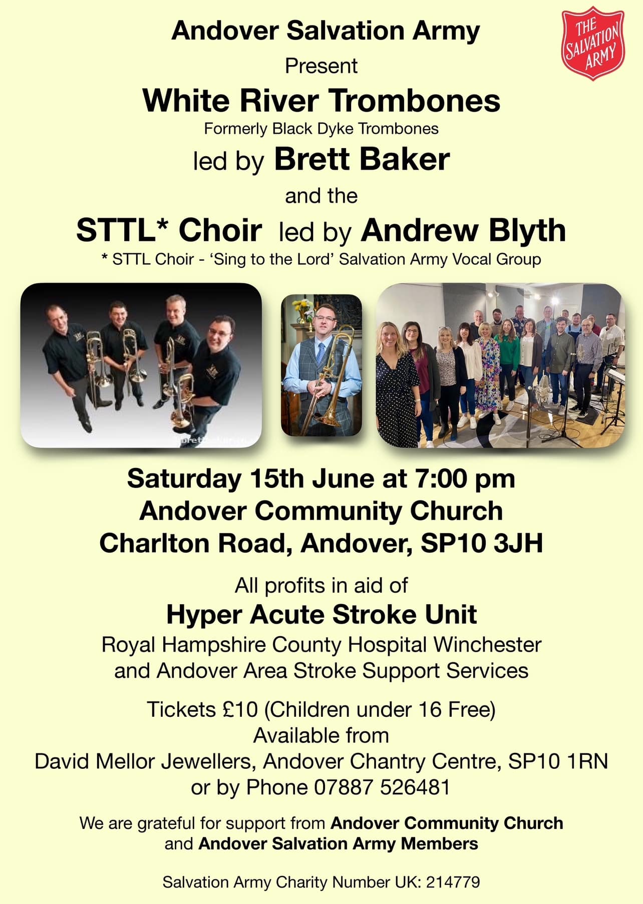 Andover Salvation Army present White River Trombones and the STTL Choir
