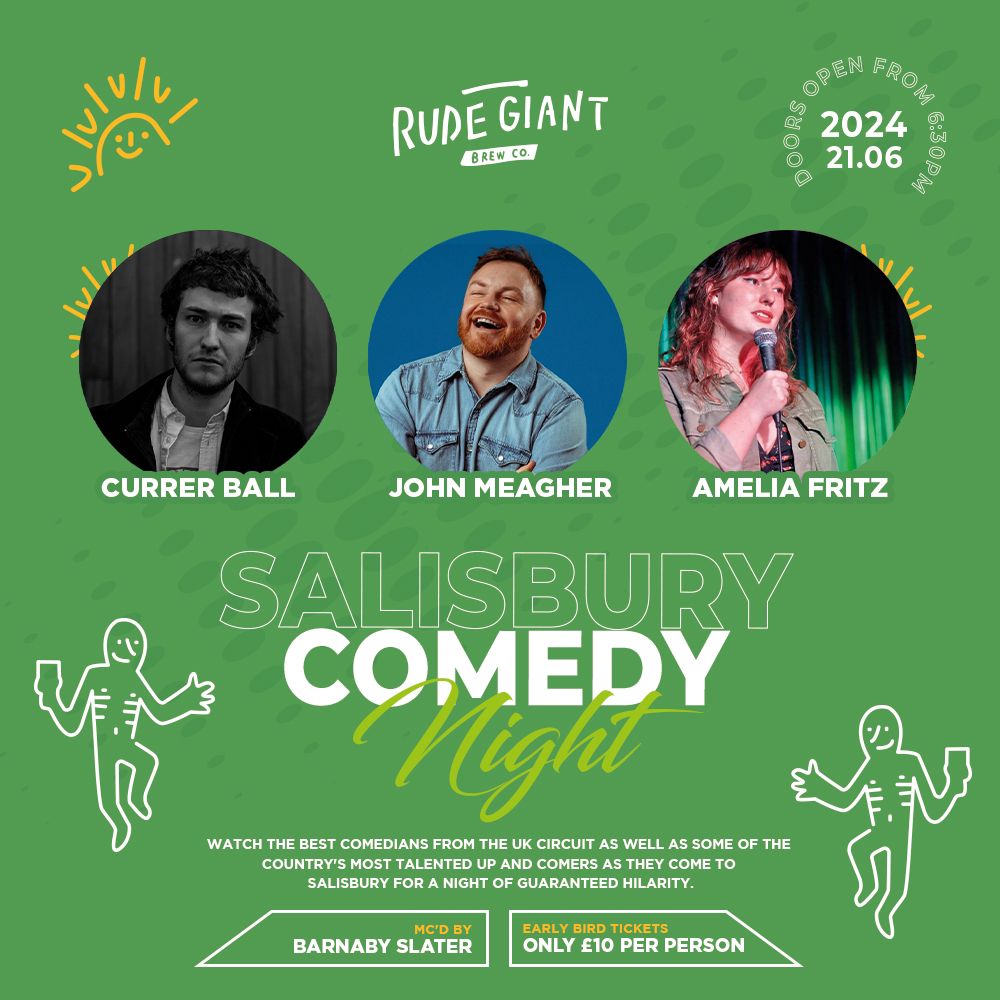 Comedy night: Currer Ball + John Meagher + Amelia Fritz