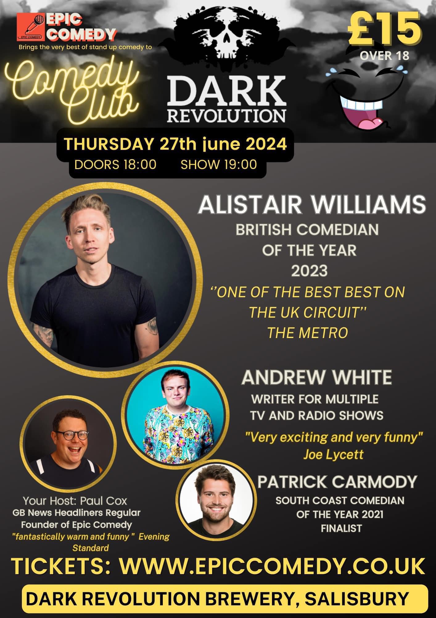 Epic Comedy at Dark Revolution Brewery