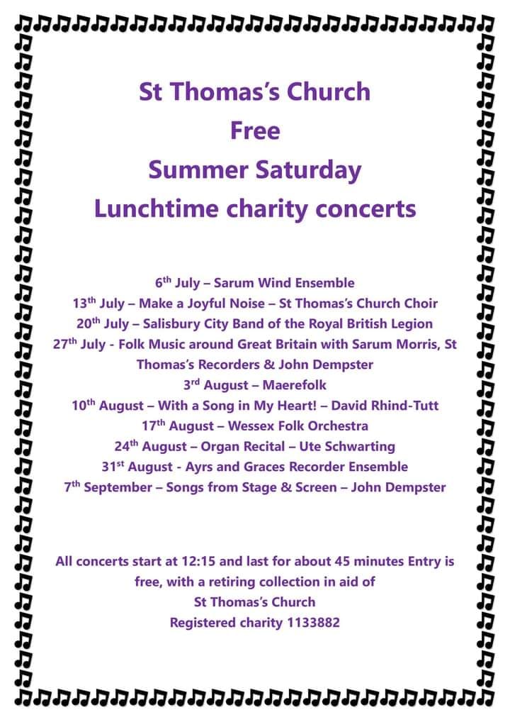 LUNCHTIME CONCERT Songs from Stage and Screen