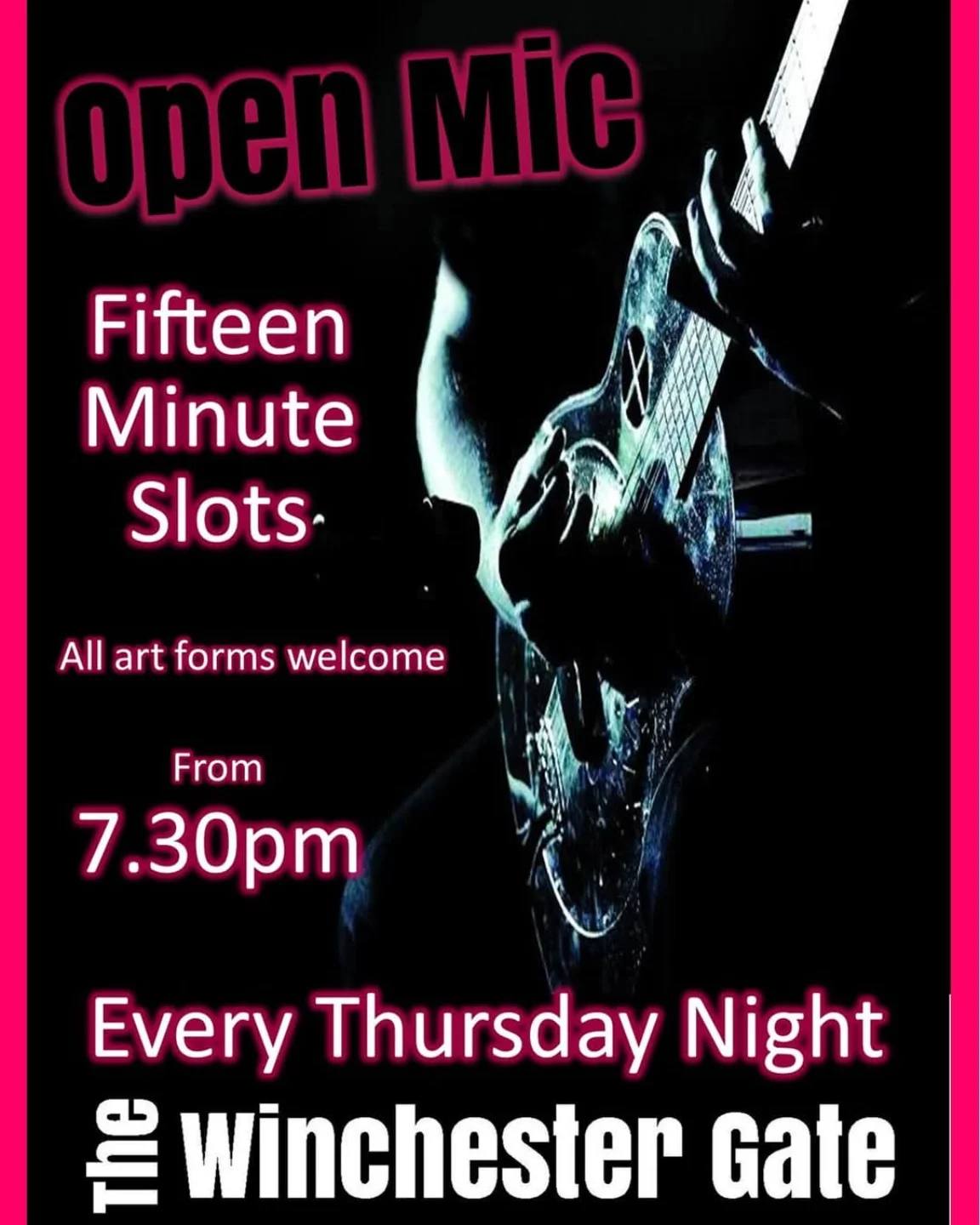 Open Mic with guest headliner Harry Fanshawe (Lifter)