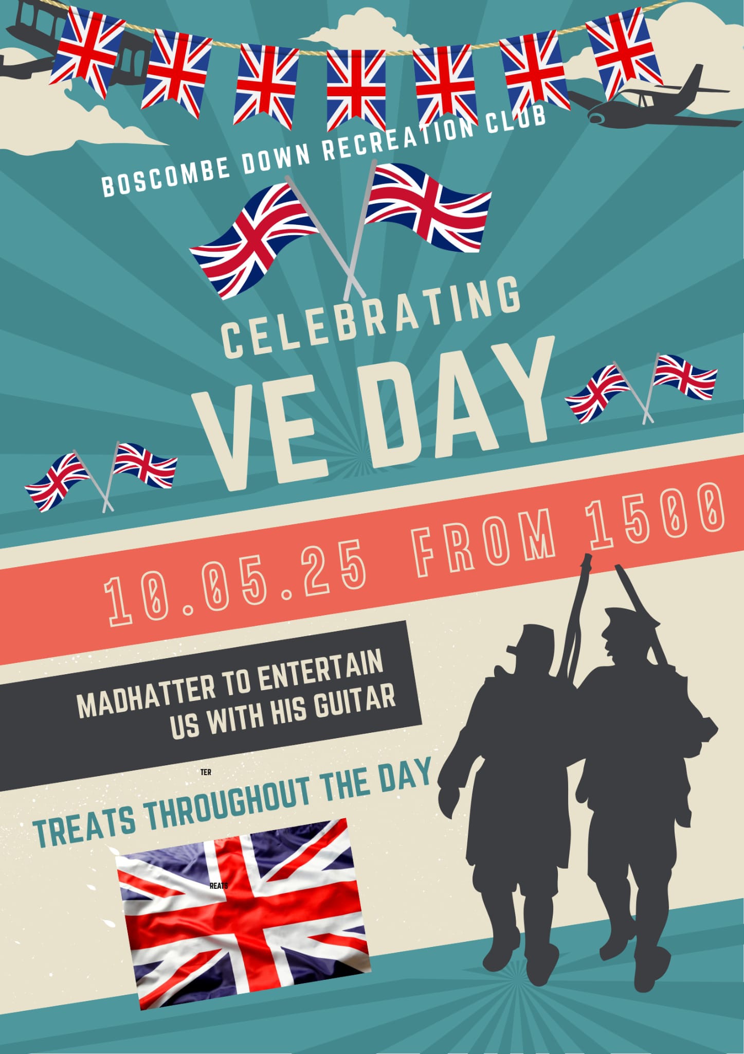 VE Day Celebrations with live music from MADHATTER