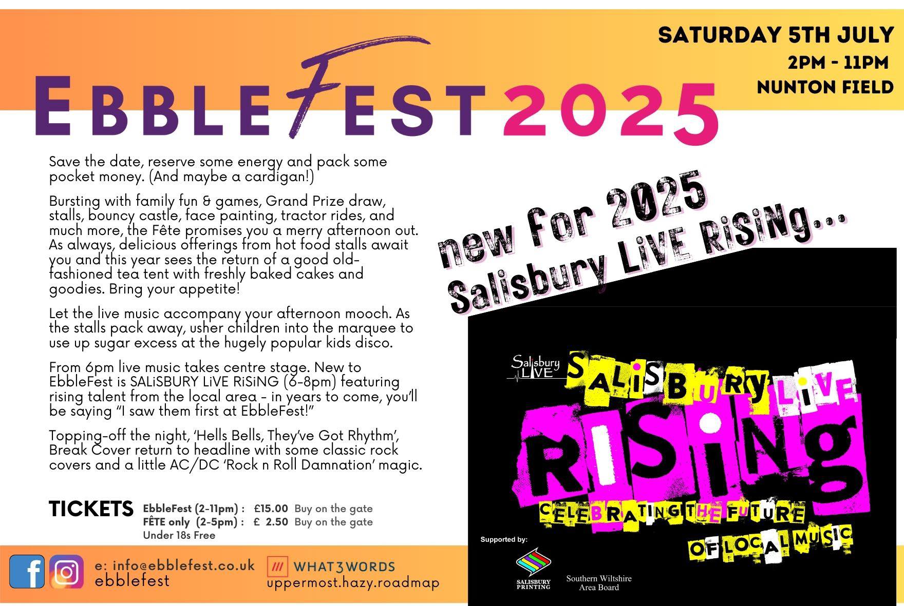 EbbleFest 2025: Break Cover + 5 Nights at Adyans + more TBA