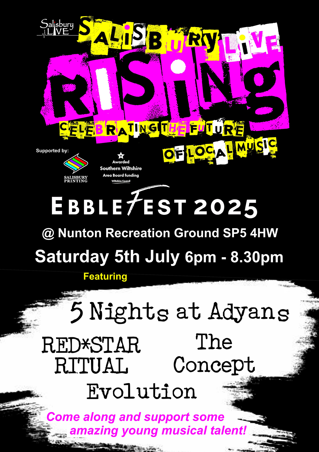 EbbleFest 2025: Break Cover + 5 Nights at Adyans + Red Star Ritual + The Concept + Evolution