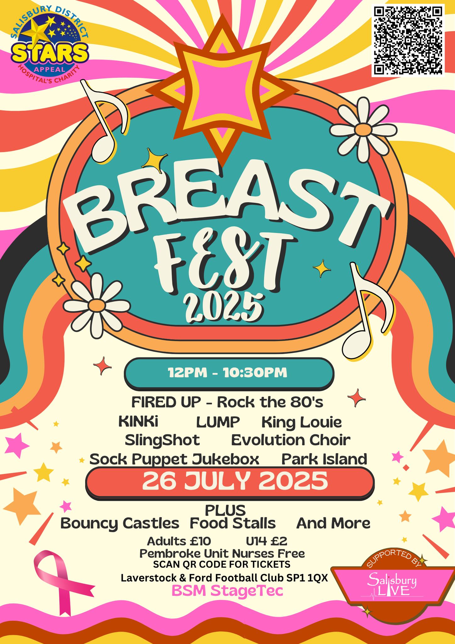 BREASTFEST: FIRED UP - Rock the 80s + KINKi + LUMP + King Louie + SlingShot + Evolution Choir + Sock Puppet Jukebox + Park Island