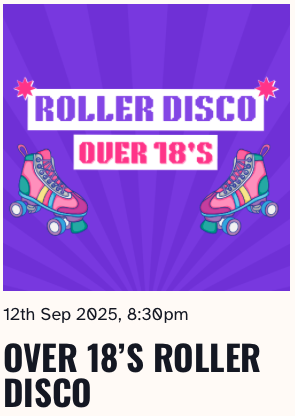 Over 18s Roller Disco