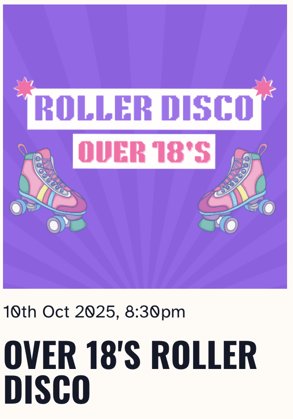 Over 18s Roller Disco