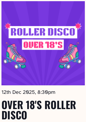 Over 18s Roller Disco