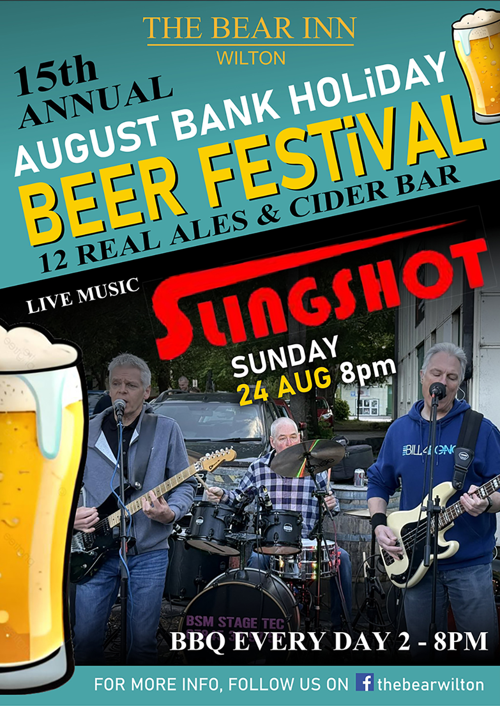 August Bank Holiday Beer Festival: Slingshot + Above Board + The Reel Deal