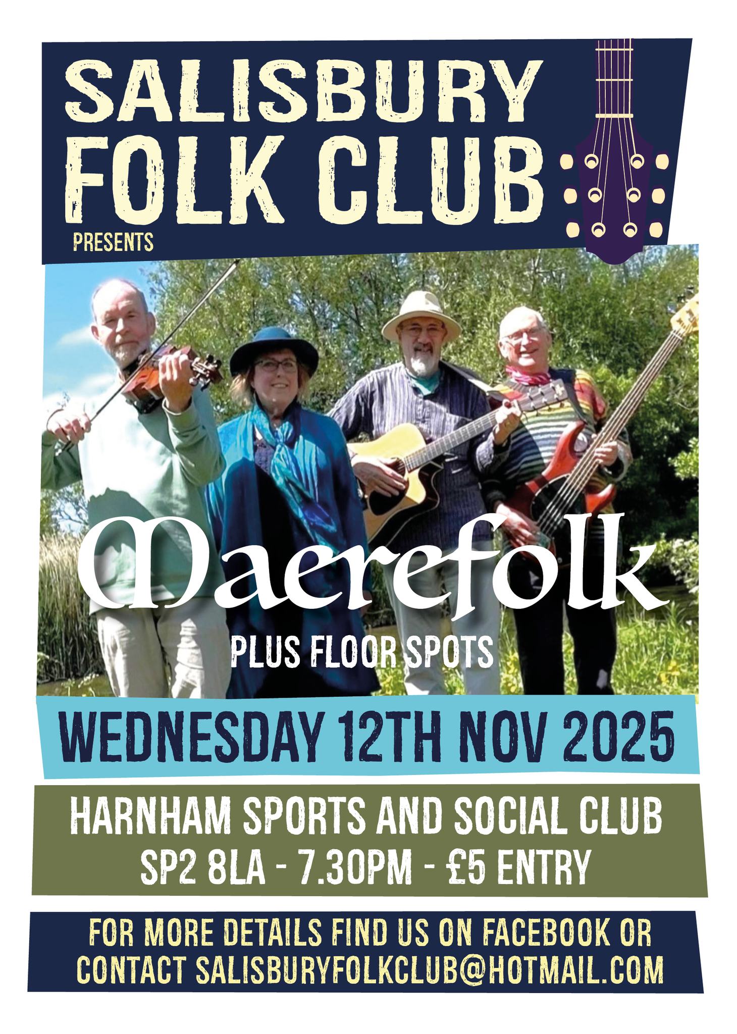 Salisbury Folk Club: Maerefolk plus floor spots Salisbury Folk Club: Maerefolk plus floor spots