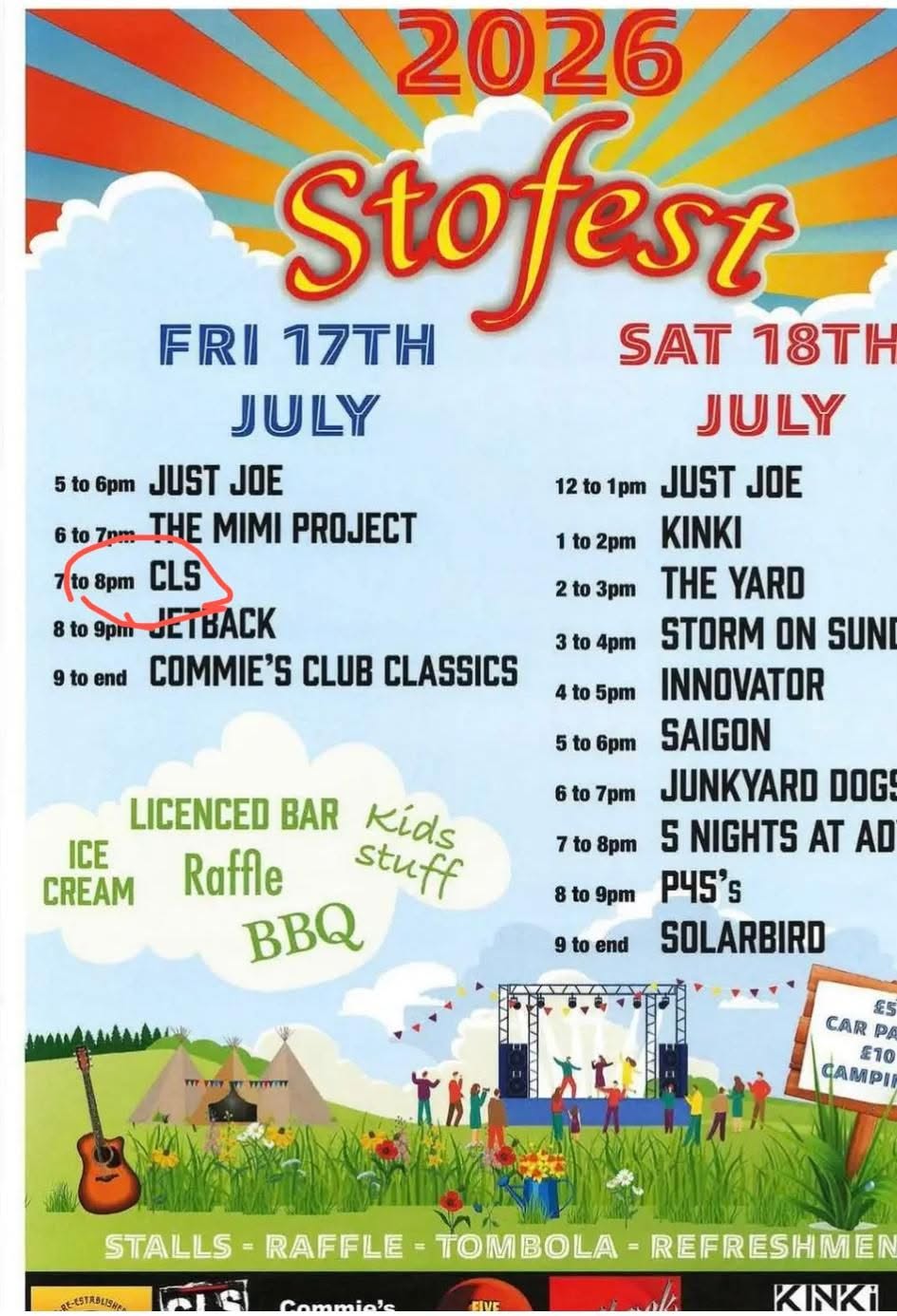Stofest 2026: Solarbird + P45s + 5 Nights At Adyan's + Junkyard Dogs + Saigon + Innovator + Storm on Sunday + The Yard + Kinki + Just Joe