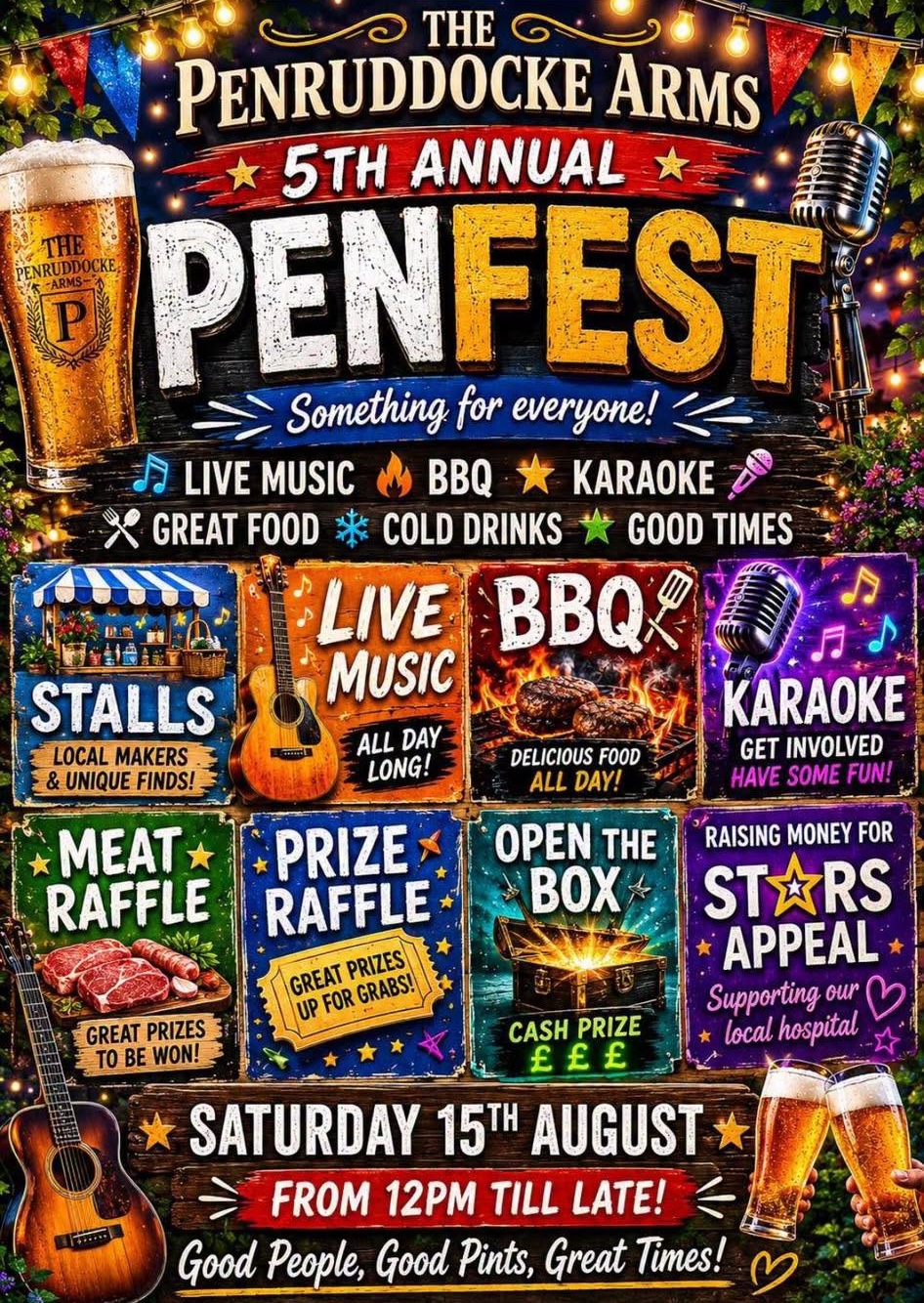 Penfest with live music from Ashley Dolan + Lucas Hardy + The Starlings