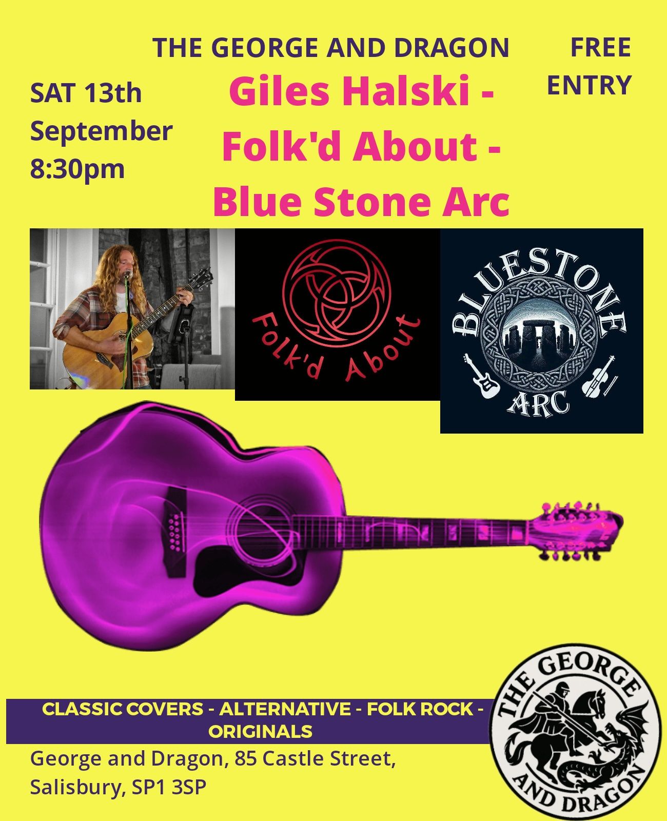 Giles Halski + Folk'd About + Bluestone Arc Giles Halski + Folk'd About + Bluestone Arc