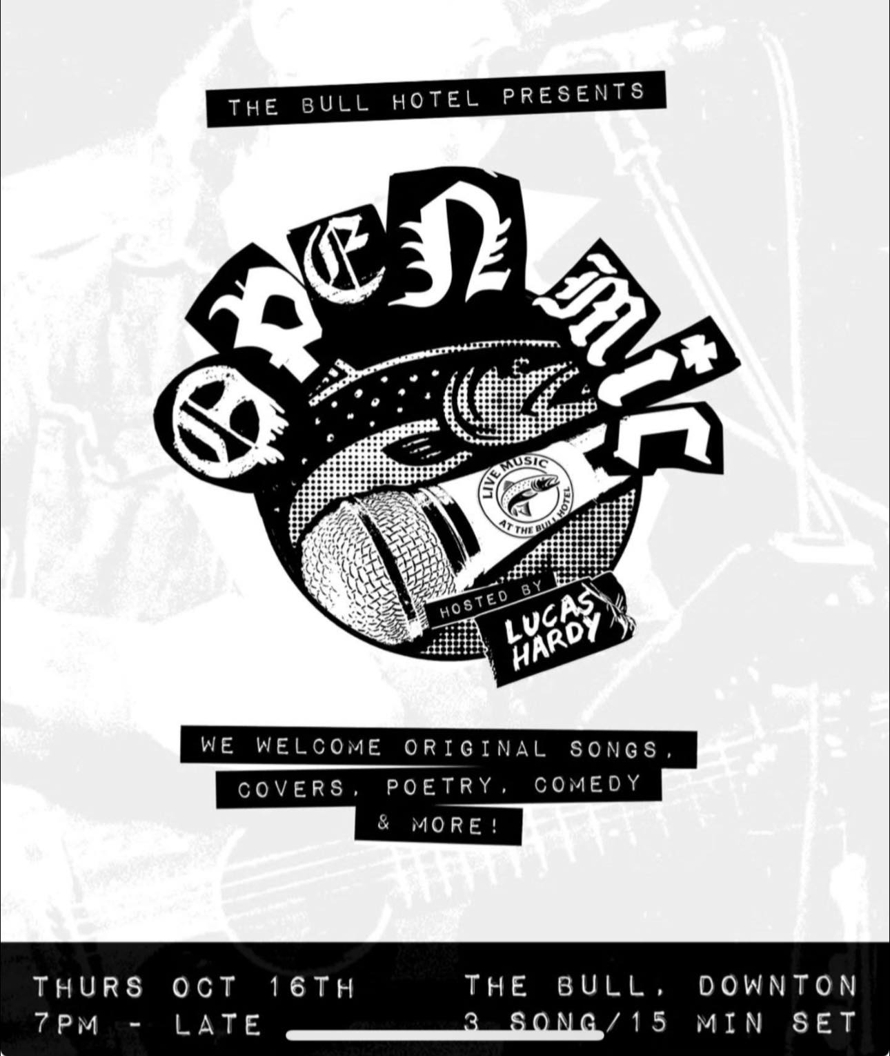 Open Mic hosted by Lucas Hardy