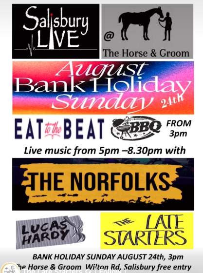 Salisbury Live @ The Horse &amp; Groom: The Norfolks + Lucas Hardy + The Late Starters