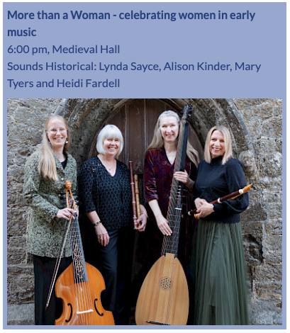 Salisbury Musick: More than a Woman - celebrating women in early music