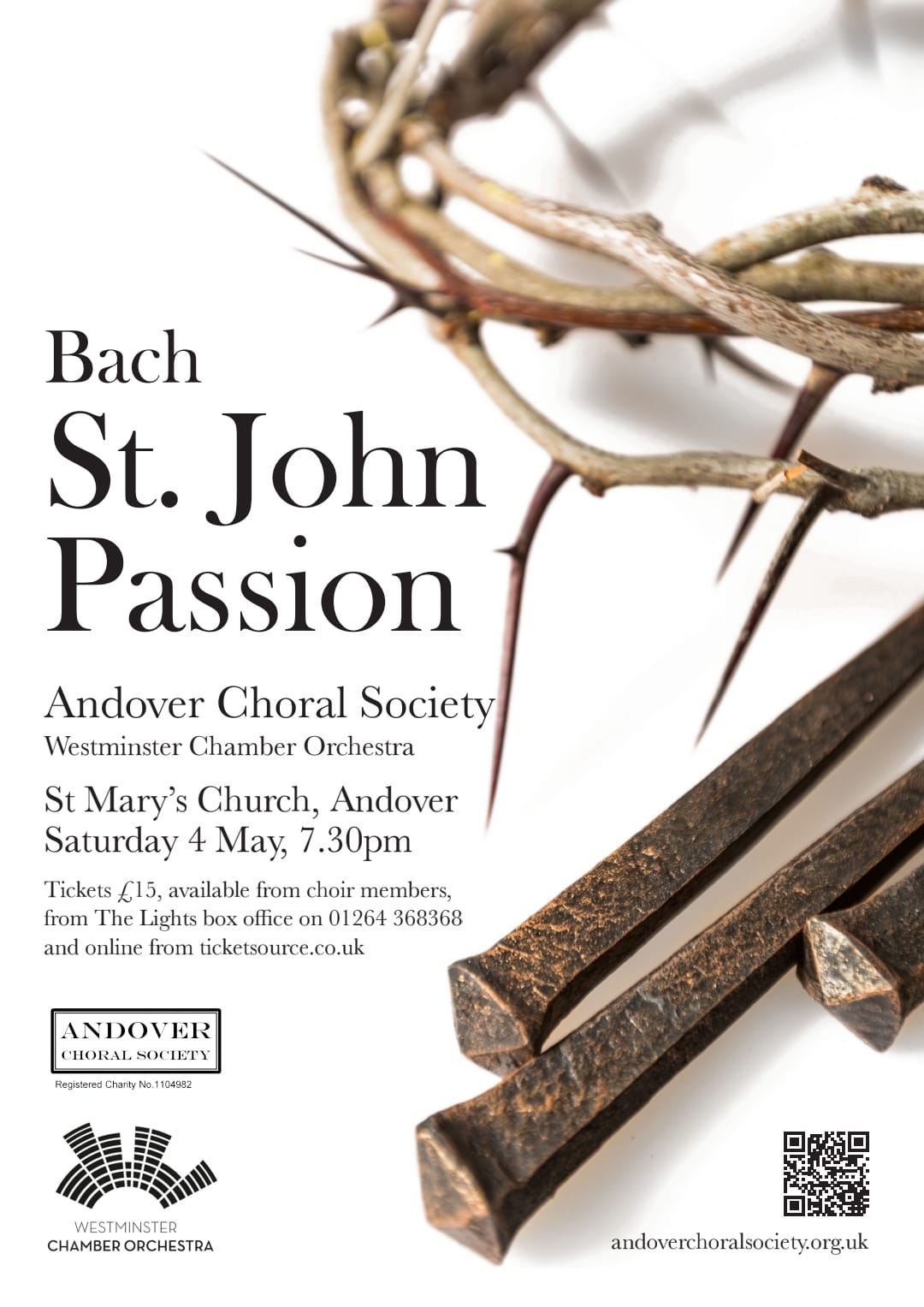 Andover Choral Society: Westminster Chamber Orchestra - Bach St. John Passion
