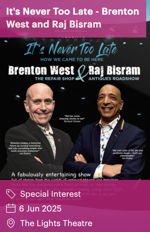 It's Never Too Late - Brenton West and Raj Bisram
